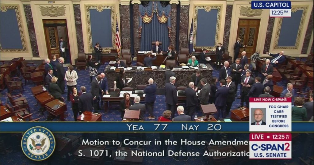 JUST IN: Senate Passes 900 Billion Defense Spending Bill Funding Ukraine and Threatening to Withhold Hegseth’s Budget if Venezuelan Drug Boat Strike Videos are not Released