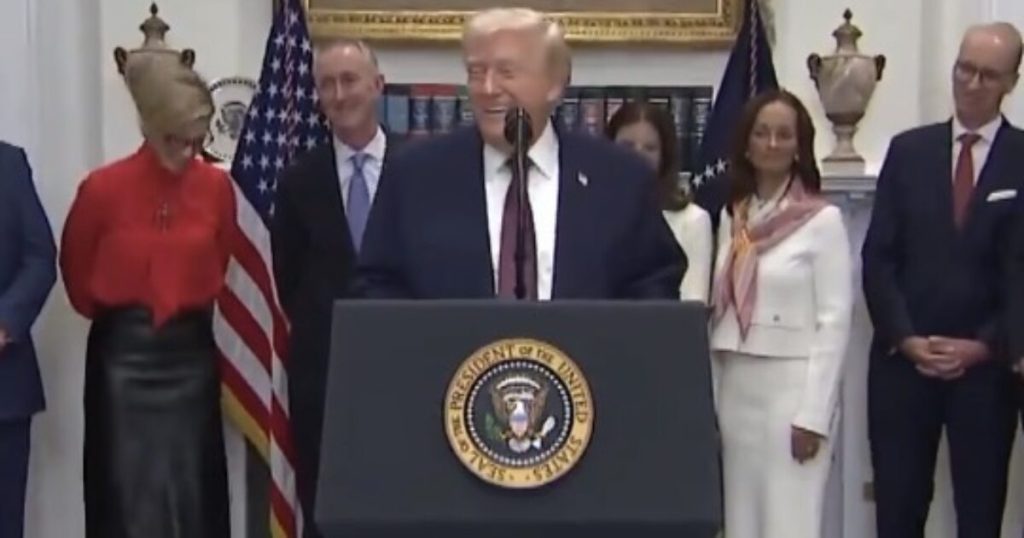 (VIDEO) Trump Trolls Reporter After Camera Falls – “You Okay? Fake News… The Camera’s Not Okay”