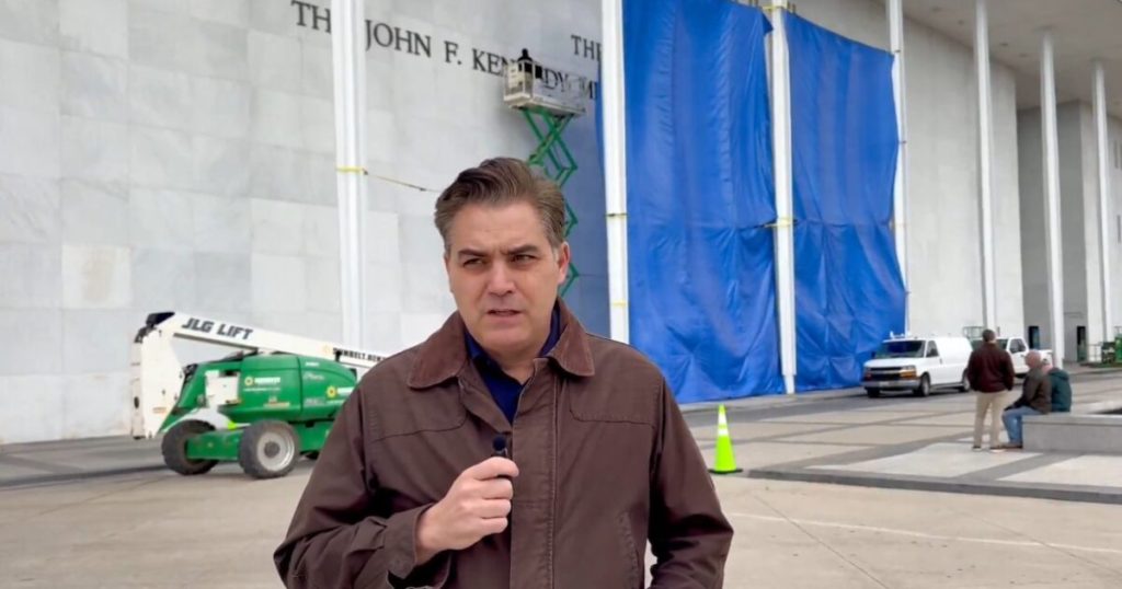Jim Acosta throws a hissy fit outside newly-dubbed Trump-Kennedy Center