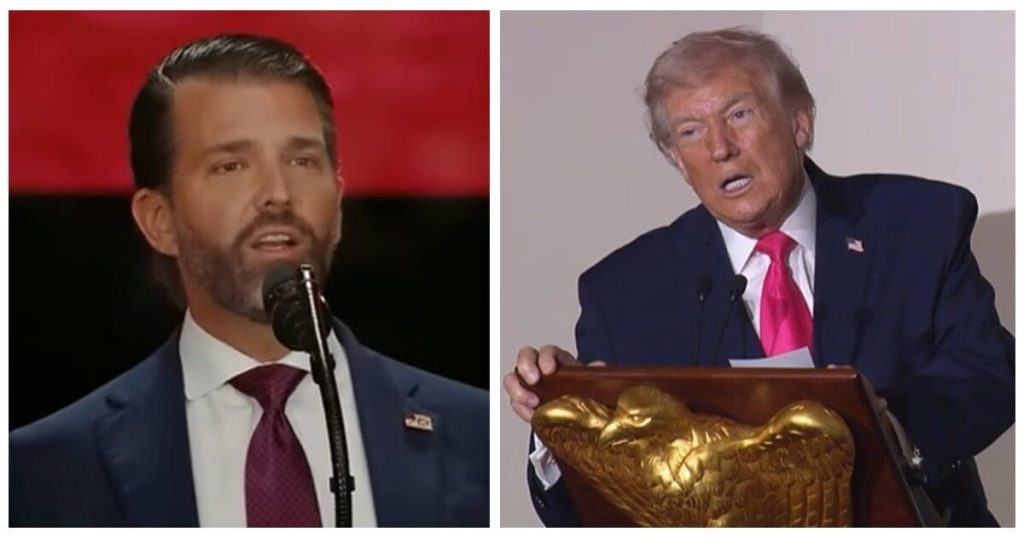 Trump has an idea of where his son will be when he ‘kicks the bucket’