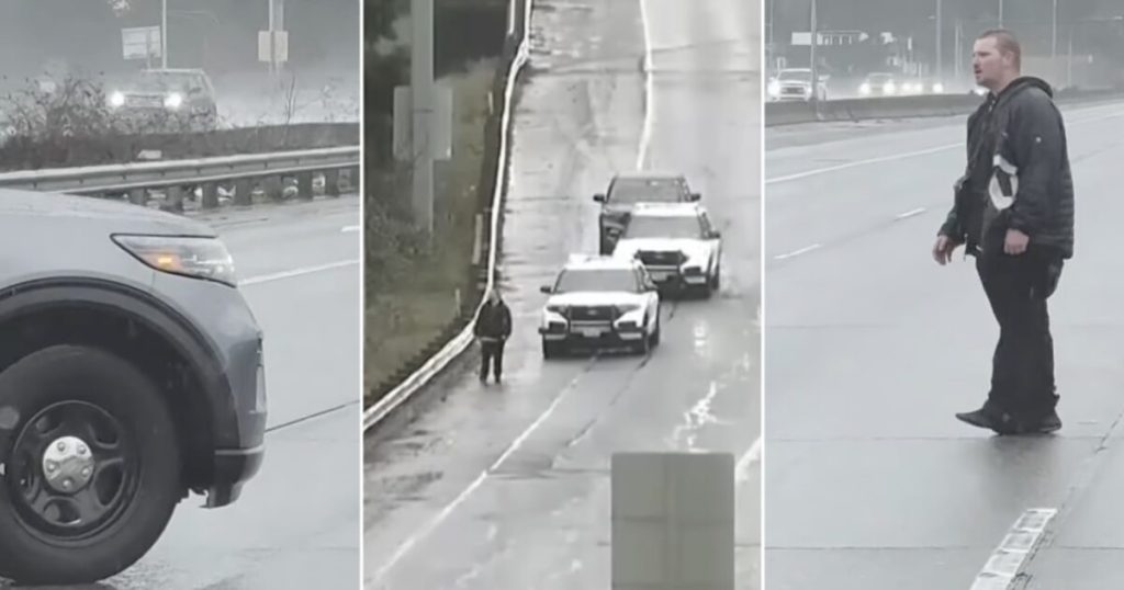 Watch: Christmas Day carjacking of hapless female Washington State Patrol officer