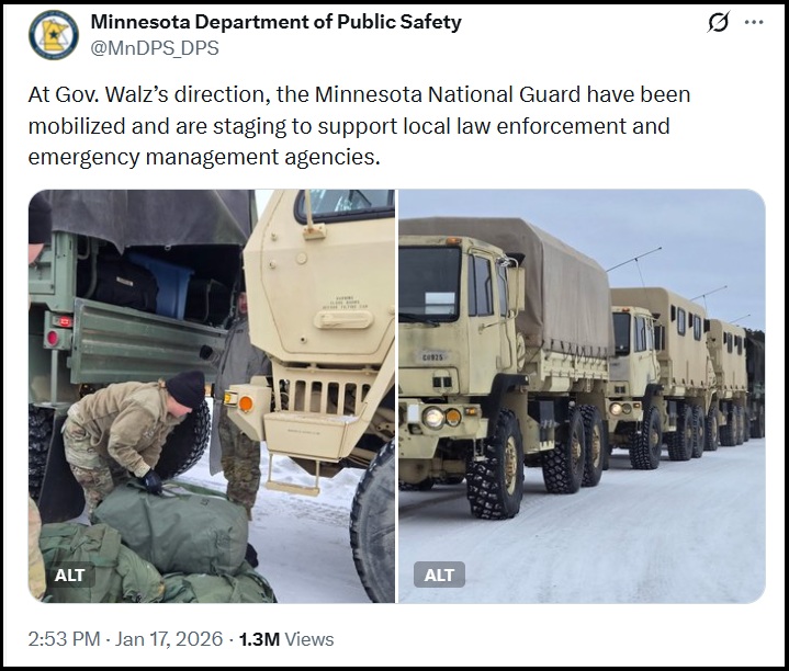 Minnesota Governor Activates National Guard