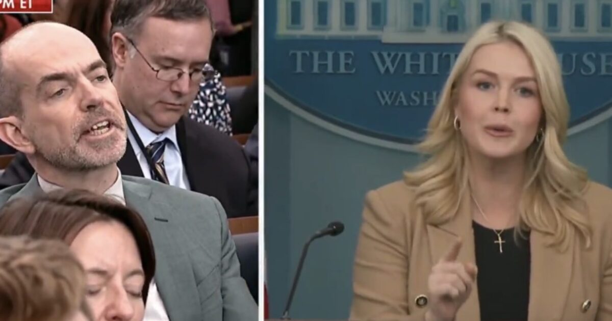 Press briefing at the White House featuring a spokesperson addressing questions from journalists in the audience.