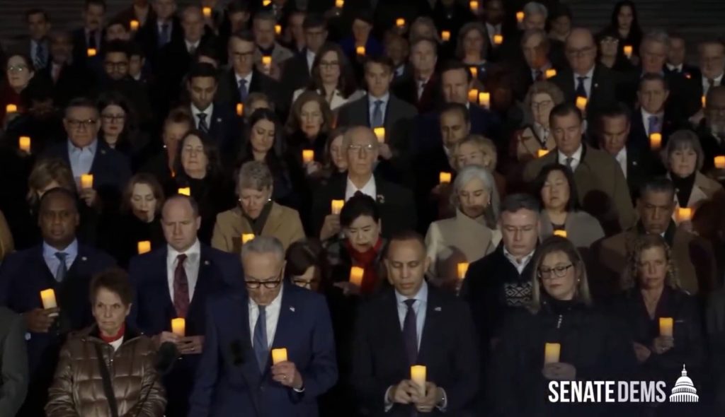 CLOWNSHOW: Congressional Dems Stage Candlelight Vigil for January 6 Fedsurrection Anniversary While Refusing to Condemn Left-Wing Riots and Political Violence