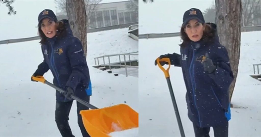 Gov. Hochul buried under avalanche of mockery over tutorial on show shoveling