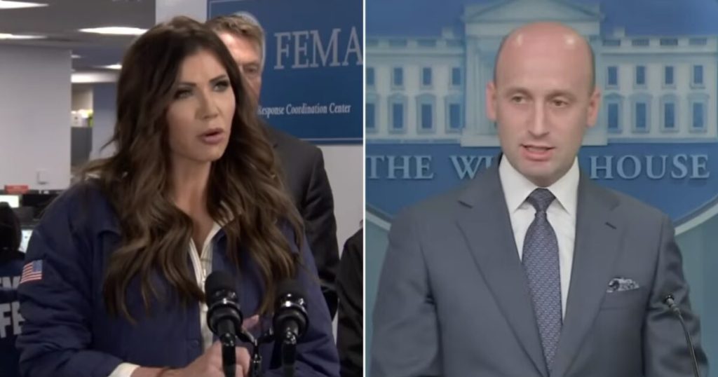 Noem: ‘Everything I’ve done, I’ve done at the direction of the president and Stephen Miller’