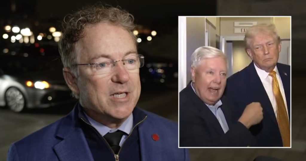 Rand Paul insinuates Lindsey Graham is pulling Trump’s strings