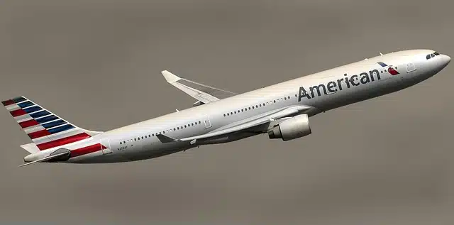 Bullet Holes in an American Airlines Jet Coming from Colombia