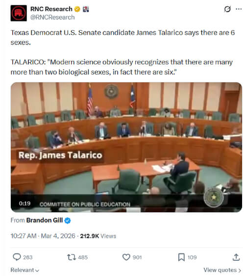 ‘He’s Toast’: Texas Democrat James Talarico’s Old Tweets Come Back to Haunt Him