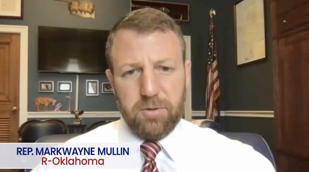 SHOCKING VIDEO RESURFACES: Trump’s New DHS Pick Markwayne Mullin PRAISED and HUGGED the Cop Who MURDERED Unarmed Air Force Vet Ashli Babbitt – Called Him a Hero!