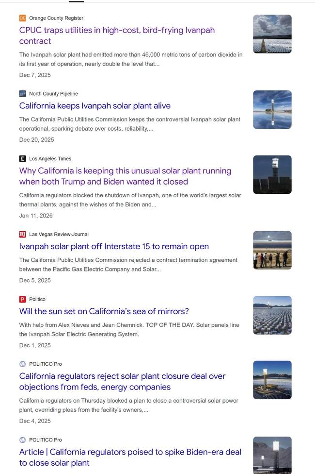 Reports of Ivanpah’s Execution Appear to Have Been Greatly Exaggerated