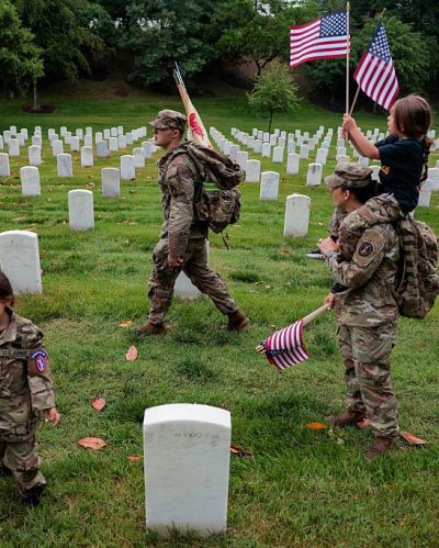 Watching my daughter serve this Memorial Day