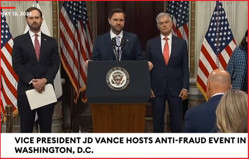 Vice President JD Vance Holds a Press Conference on Fraud