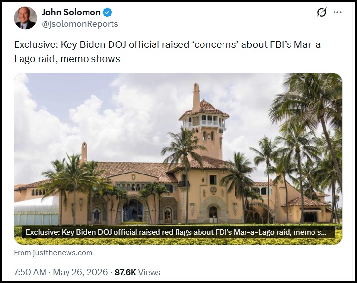 John Solomon’s “Trust me Bro” Reporting is Dangerous