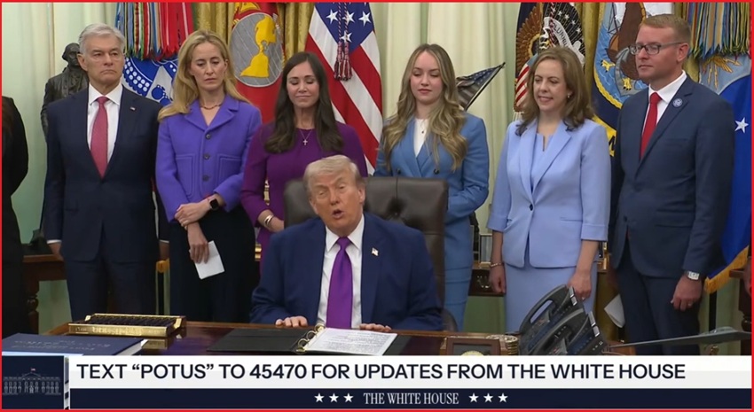President Trump Takes Media Questions During White House Maternity Event – Video