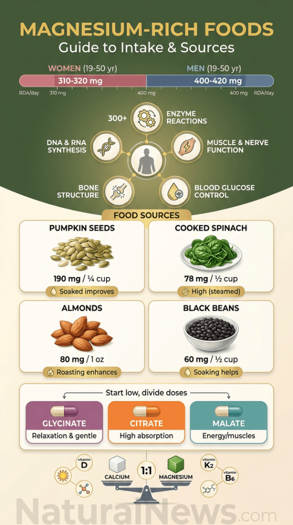 Magnesium-Rich Foods: A Guide to Dietary Sources and Intake Recommendations