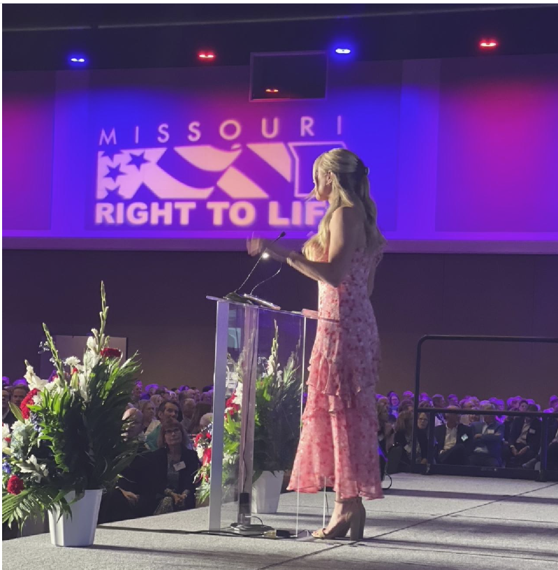 Riley Gains Leads Missouri Event for Amendment 3 to Protect Babies From Abortion