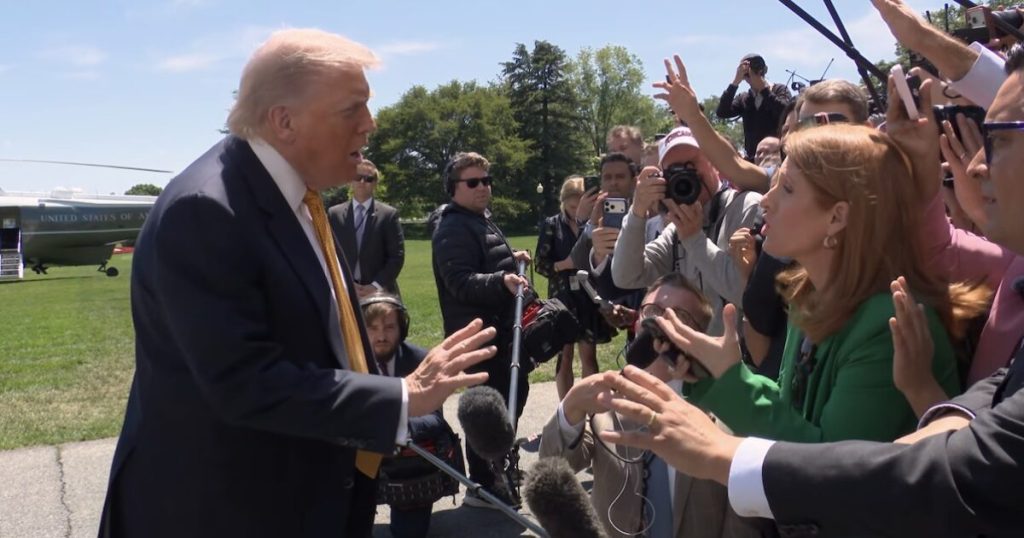 Democrats giddy over Trump’s wording of gaggle answer, run with out-of-context sound bite