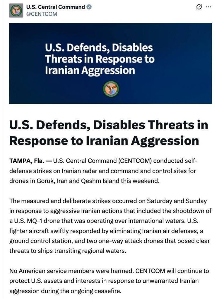 US – Iran, Tit For Tat Strikes In Theater
