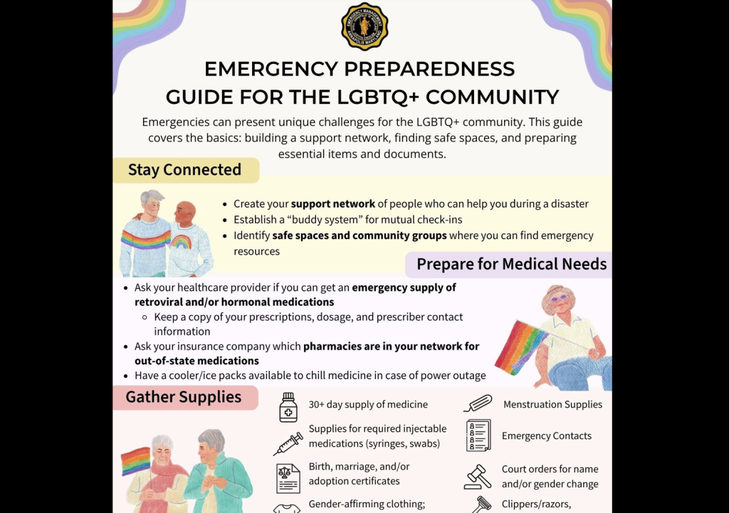 City Publishes Pride Month ‘Emergency Preparedness Guide’