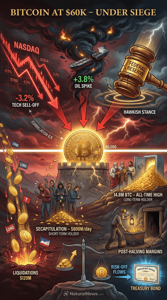 Stock Market Volatility Rocks Bitcoin, Threatening $60K Support