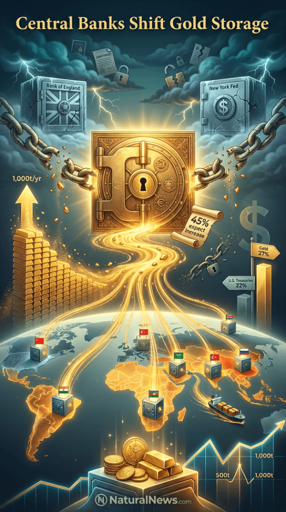 Central Banks Shift Gold Storage Away From London and New York