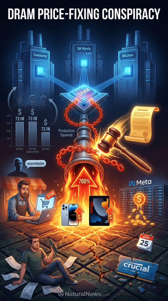 Three Chipmakers Sued Over Alleged DRAM Price-Fixing Conspiracy