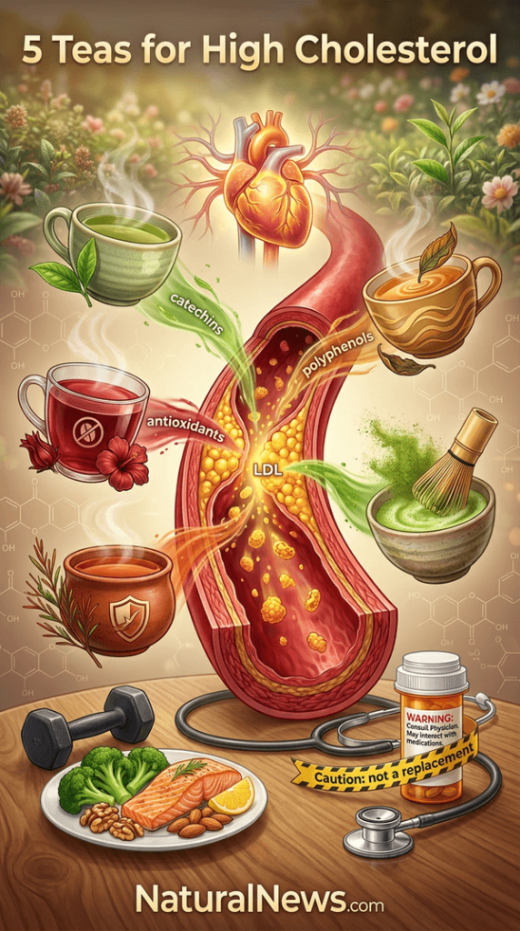 5 Teas Recommended for High Cholesterol, Pharmacist Says