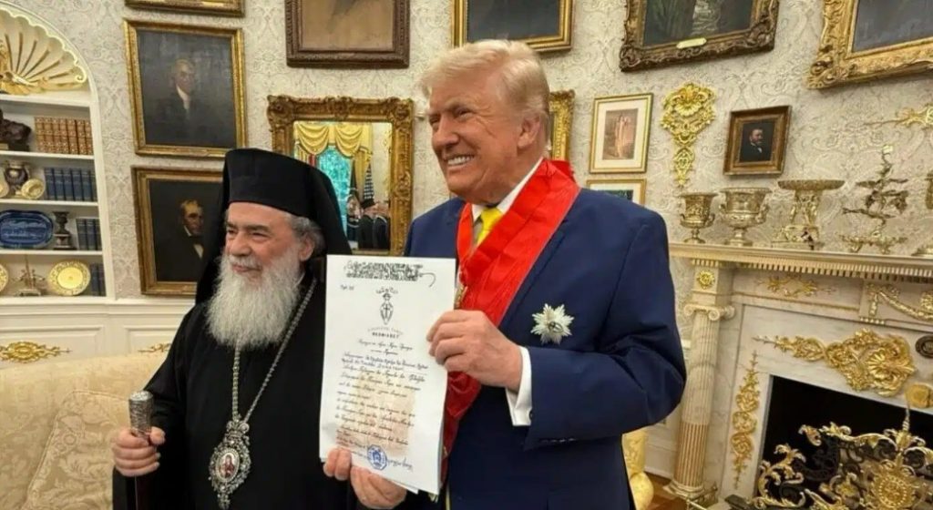 Trump receives one of Christianity’s highest honors
