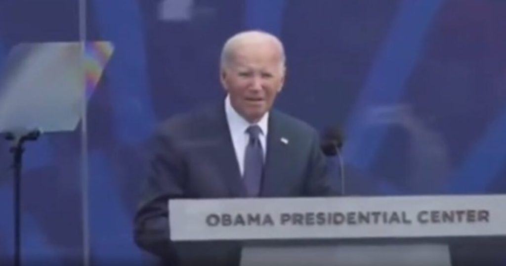 Biden gets lost again at Obama’s museum