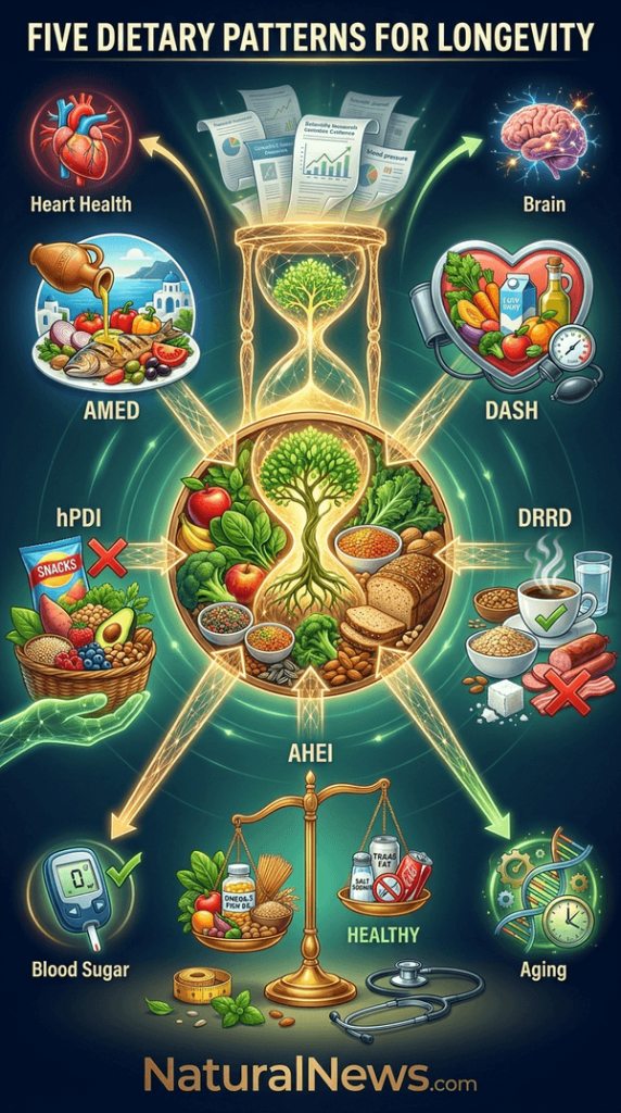 Five Dietary Patterns Linked to Longer Lifespan
