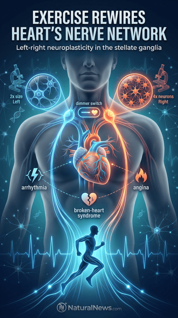 Study: Exercise Rewires Heartâs Nerve Network in Left-Right Pattern