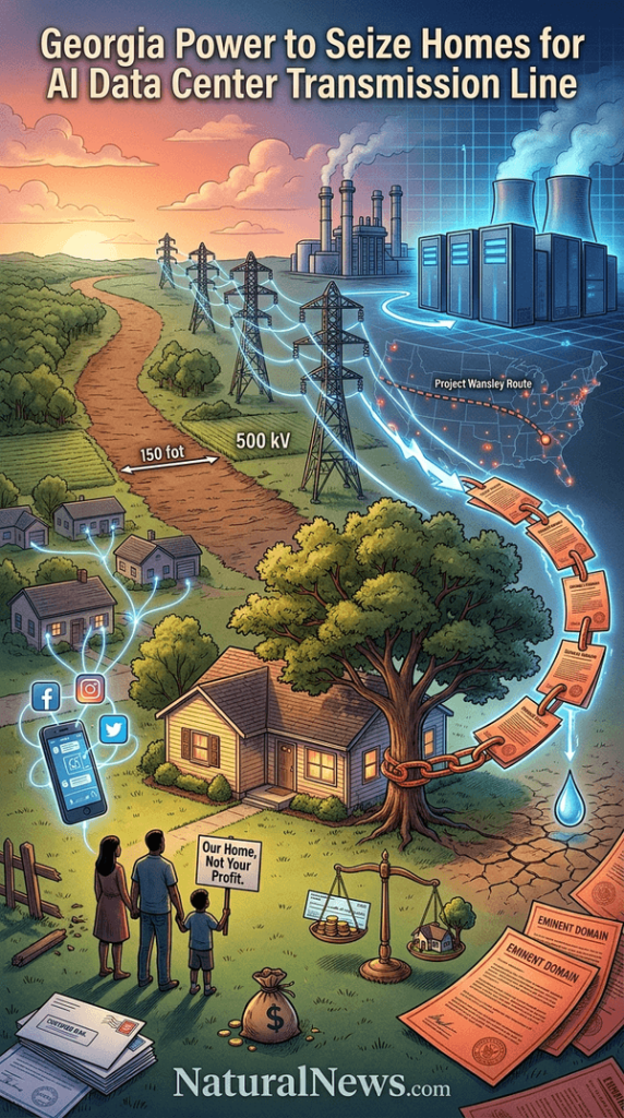 Georgia Power to Seize Homes for AI Data Center Transmission Line
