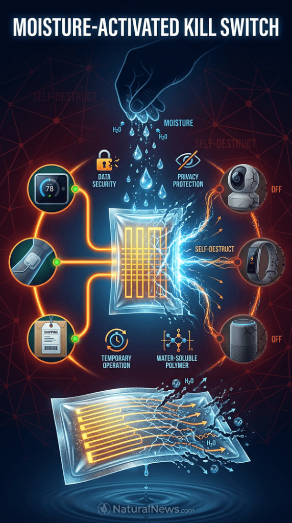 Moisture-Activated Stretchable Battery Developed as Potential Kill Switch for IoT Devices
