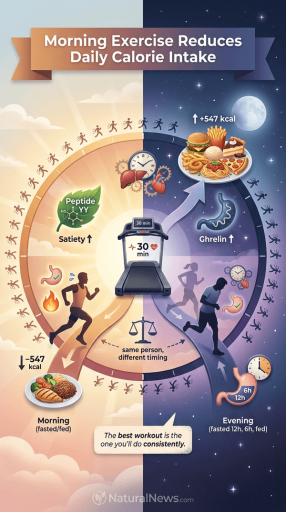 Study: Morning Exercise Linked to Lower Daily Calorie Intake Compared to Evening Workouts