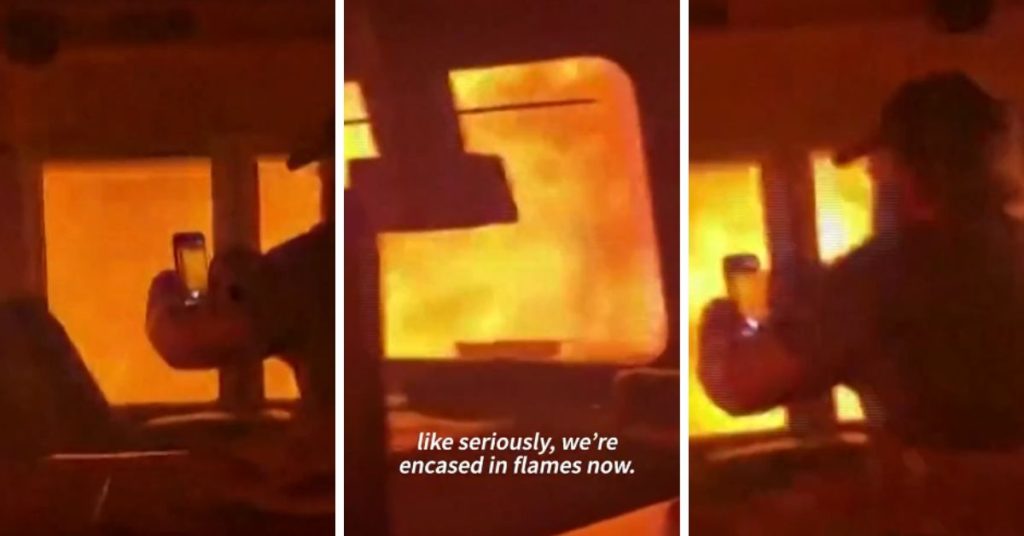 WATCH: Terrifying Video Shows Freight Train Crew Encased in Flames During Canadian Wildfires