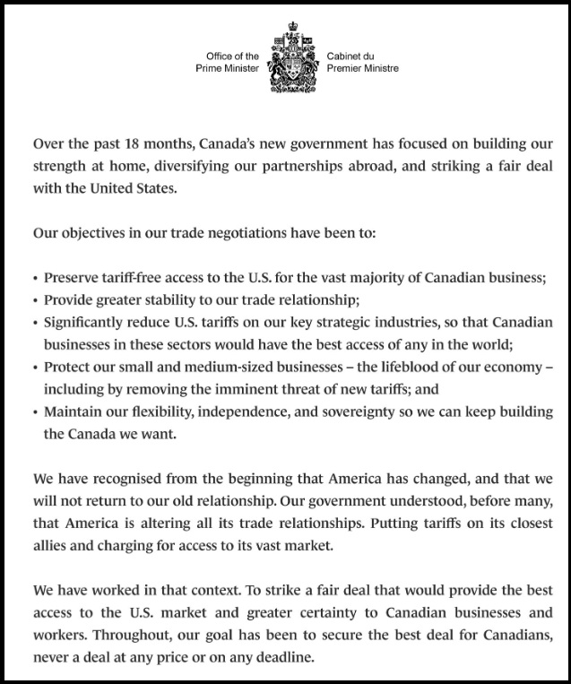 Talks Collapse – Tariffs Begin Now – A Direct and Confrontational U.S-Canada Trade War is Now a Reality