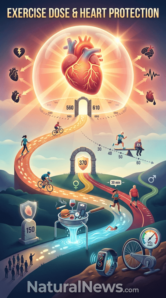 Study: 560 to 610 Minutes of Weekly Exercise Tied to Substantial Heart Risk Reduction