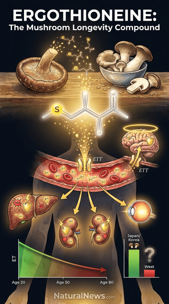 Ergothioneine: A Mushroom Compound Linked to Aging and Health