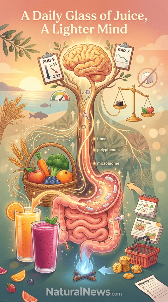 Daily Glass of Fruit Juice Linked to Lower Depression Scores in Small Trial
