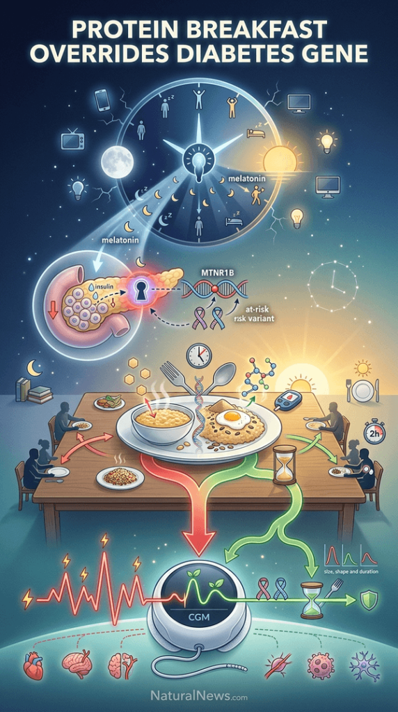 Higher-Protein Breakfast Linked to Steadier Blood Sugar in Carriers of Common Diabetes Risk Gene