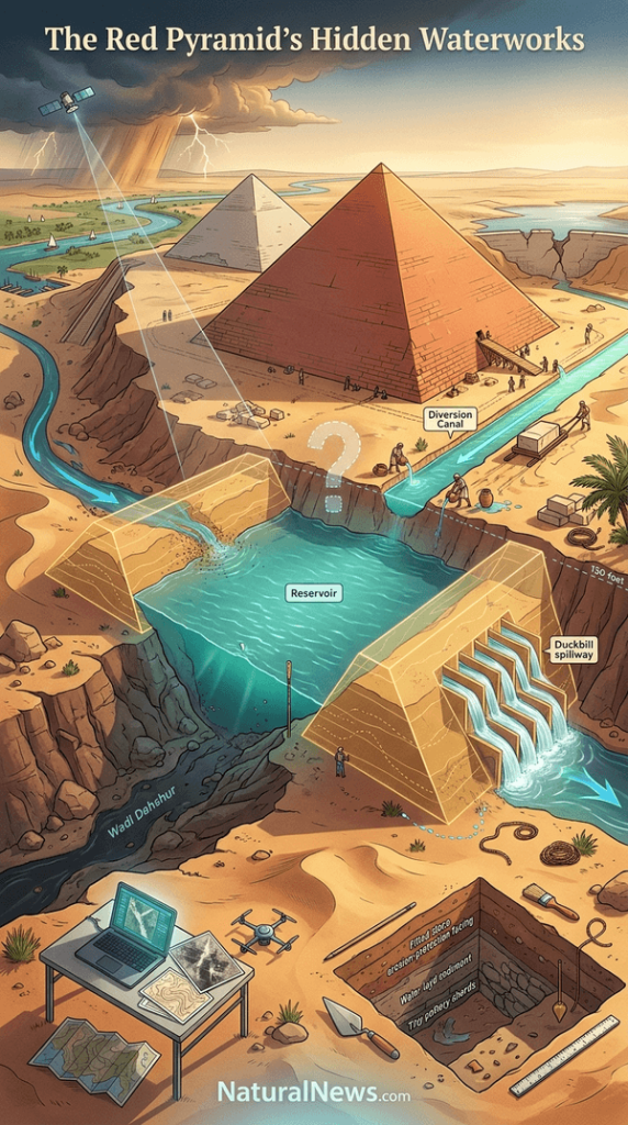 Study proposes ancient water-management system near Egypt’s Red Pyramid