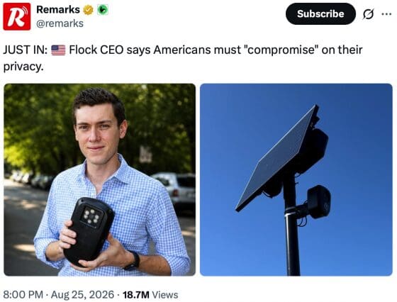Americans Hate Flock Cameras Being Use To Violate Constitutionally-Protected Rights