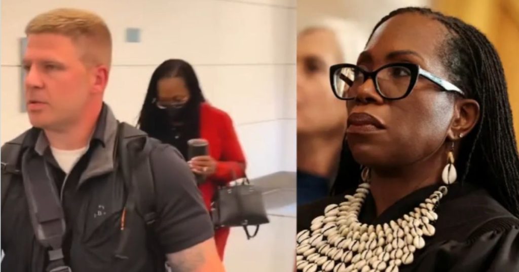 WATCH: DEI Justice Ketanji Brown Jackson Still Playing COVID Theater, Performatively Masked Up at DC Airport