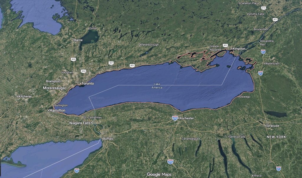 Google Maps Renames Lake Ontario ‘Lake America’ Following Trump Executive Order