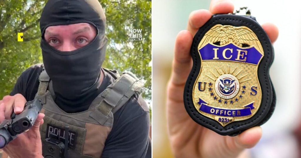 Tense ICE encounter caught on camera as agent points gun at motorist