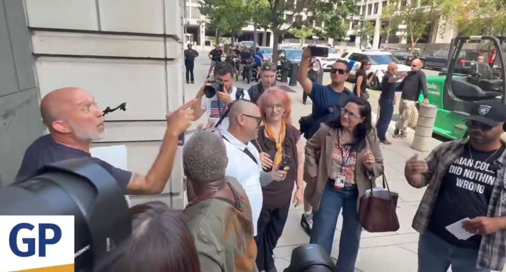 CHAOS IN DC! Radical Leftists Threaten and Harass Enrique Tarrio Outside Alleged Pipe Bomber Brian Cole’s DC Hearing (VIDEO)
