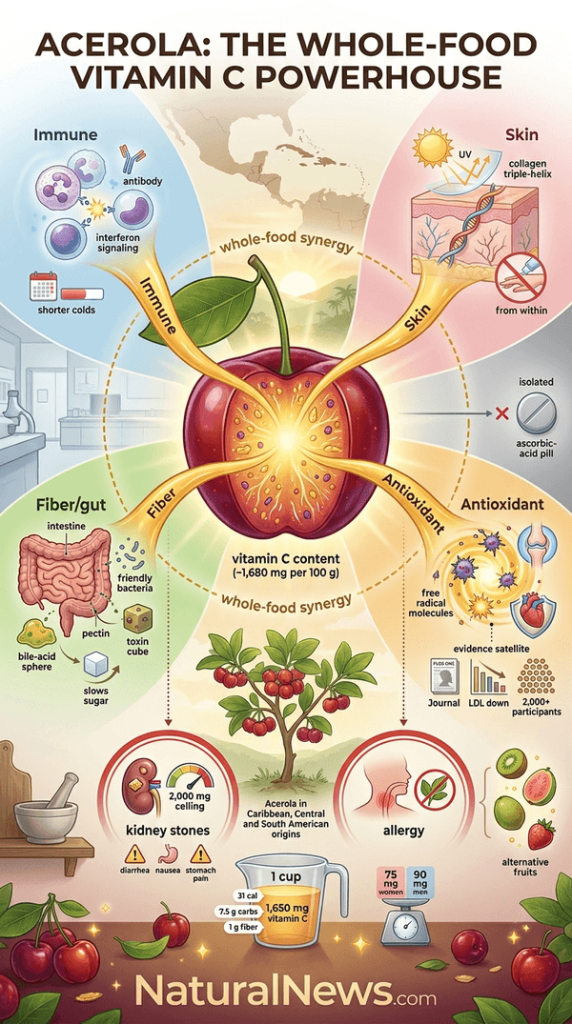 Acerola May Support Skin, Digestive, Immune Health; Reports Cite Vitamin C, Fiber and Safety Caveats