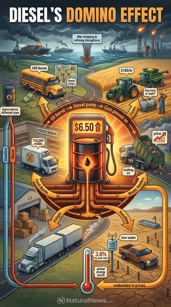 Soaring U.S. Diesel Prices Squeeze Schools, Farms and Food Banks