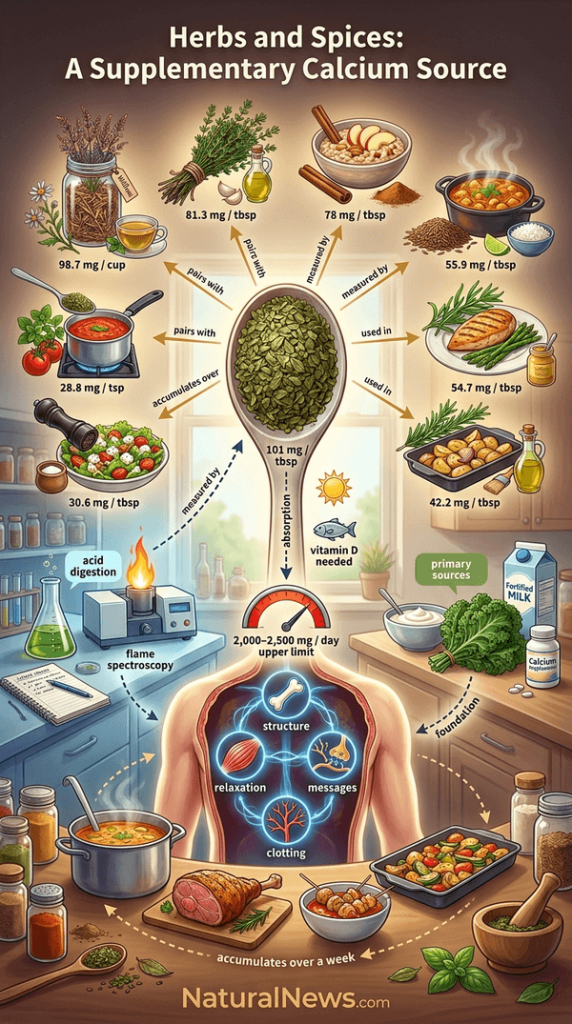 Report Lists 10 Herbs and Spices That Contain Calcium